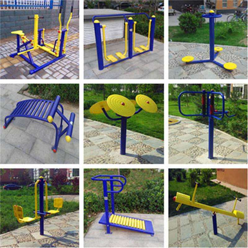 農村公共健身器材 廣場上的超值健身路徑與器械新風尚